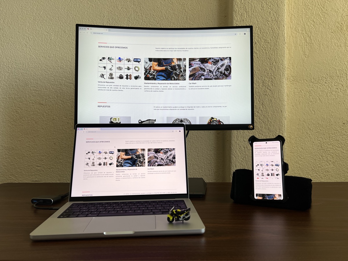 Sitio web Taller RPM GT — taller mecánico en Guatemala